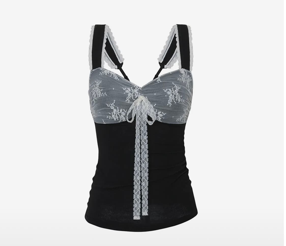 페인오어플레져 ANEMONE TOP black 아네모네탑 블랙 상품이미지1
