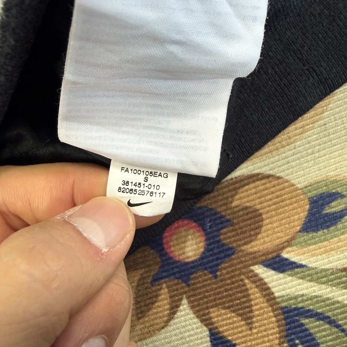 (S)10s 나이키 NIKE 세틴 바시티 자켓(블랙,검흰) 상품이미지4