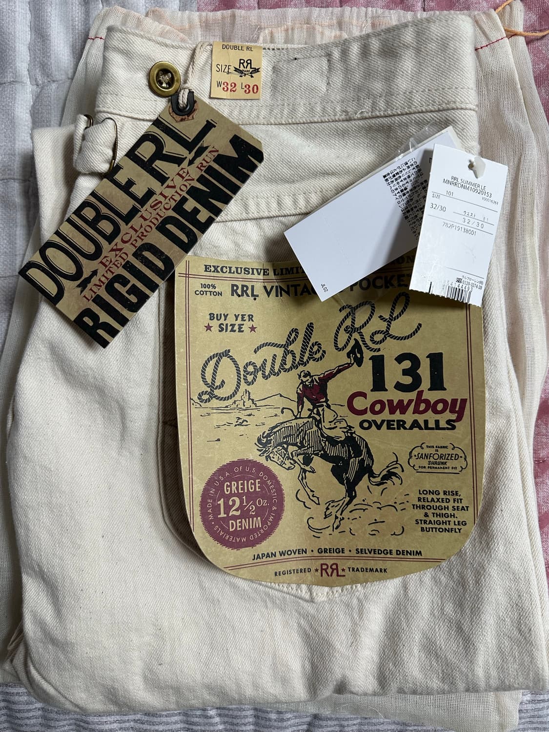 rrl 리미티드 빈파포 에크루 32x30 상품이미지2