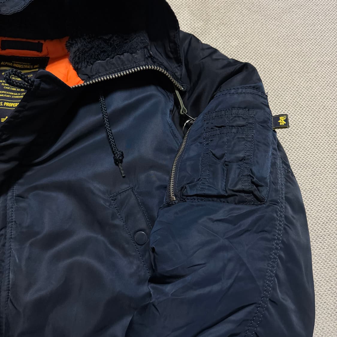 알파인더스트리 N-3B 네이비 야상 파카 상품이미지4
