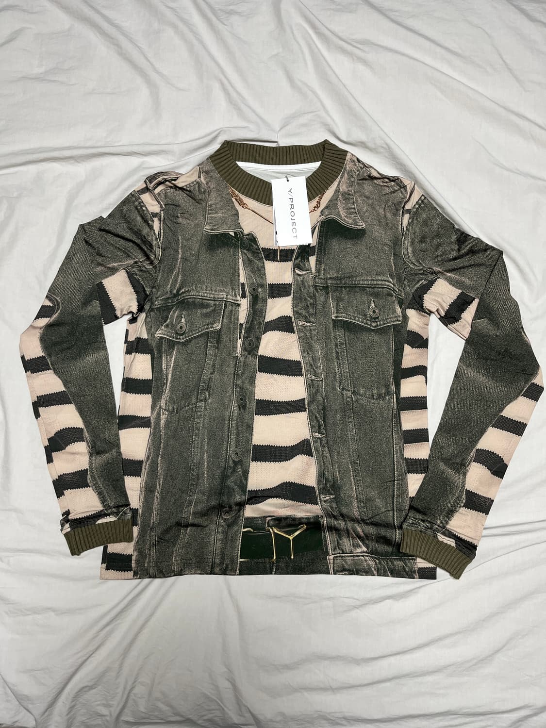 [L] 와이프로젝트 x 장폴고티에 트롱프뢰유 프린트 긴팔 티셔츠 상품이미지4