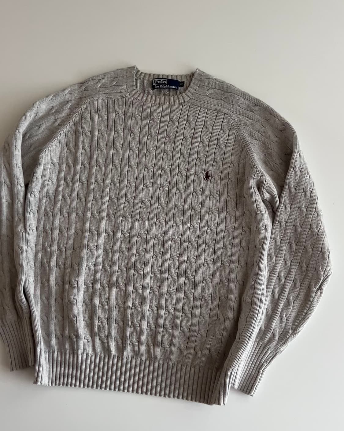 폴로 랄프로렌 그레이 케이블 니트 105 상품이미지2