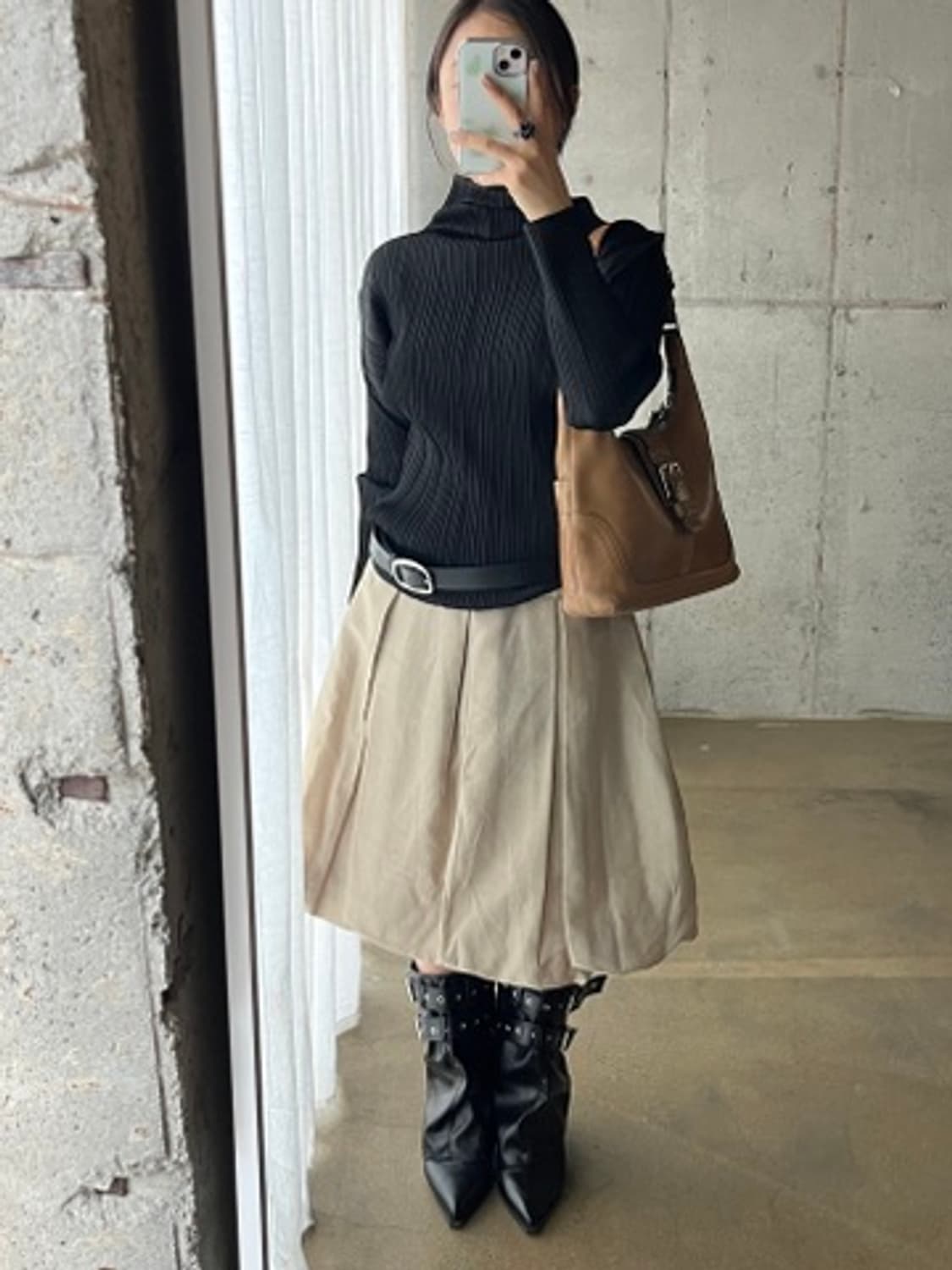 Rene 르네 벌룬 스커트 베이지 상품이미지6