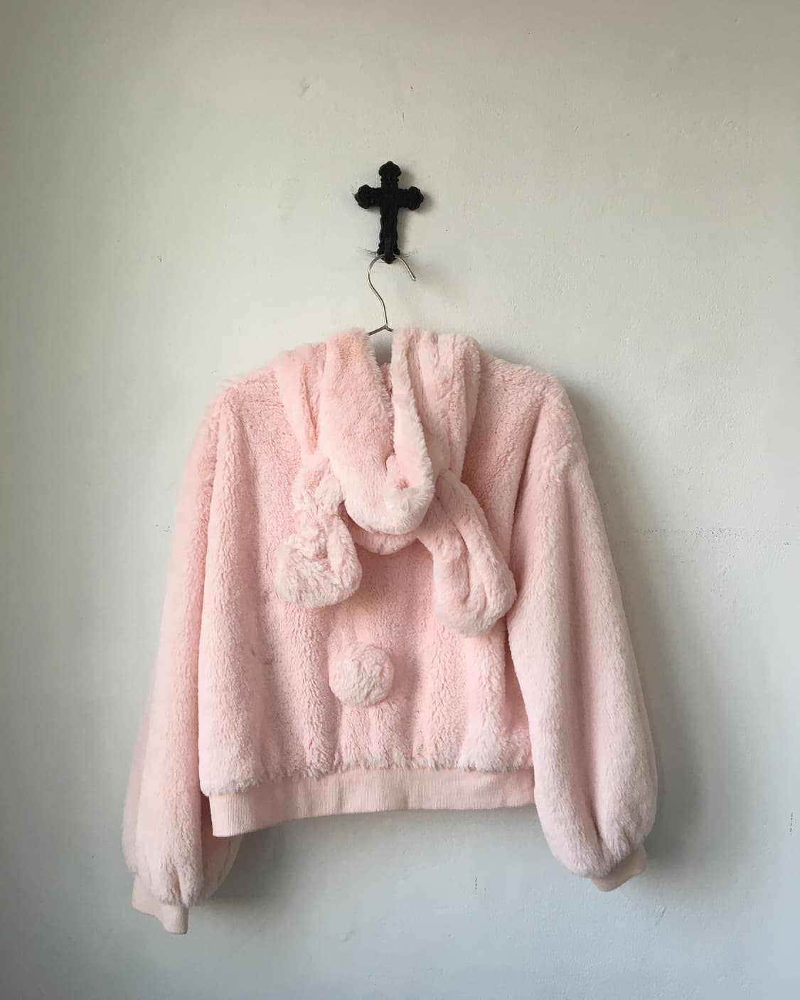Rabbit ear hood fake fur zip up 상품이미지4