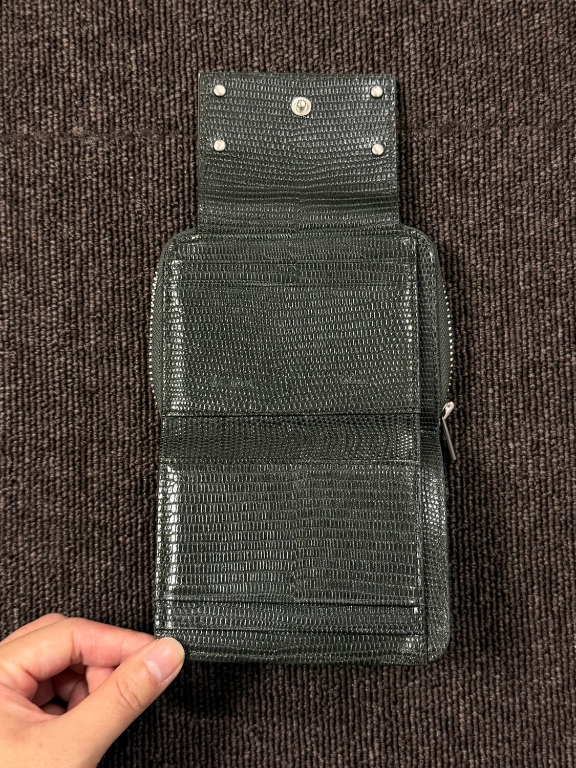 마뗑킴 콤팩트 월렛 딥그린 상품이미지5