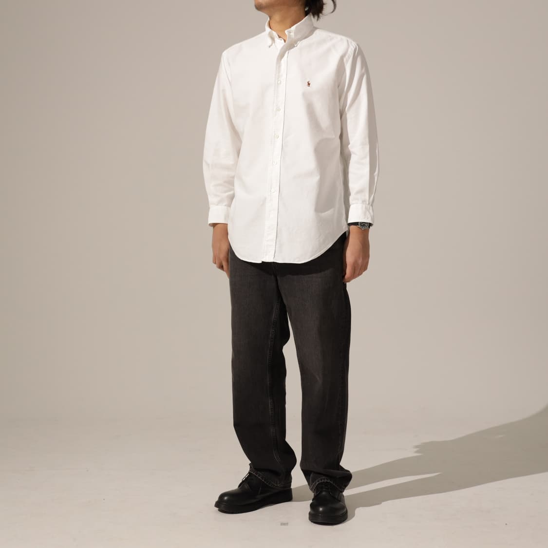 폴로 랄프로렌 포니 자수 화이트 옥스포드 셔츠 상품이미지6