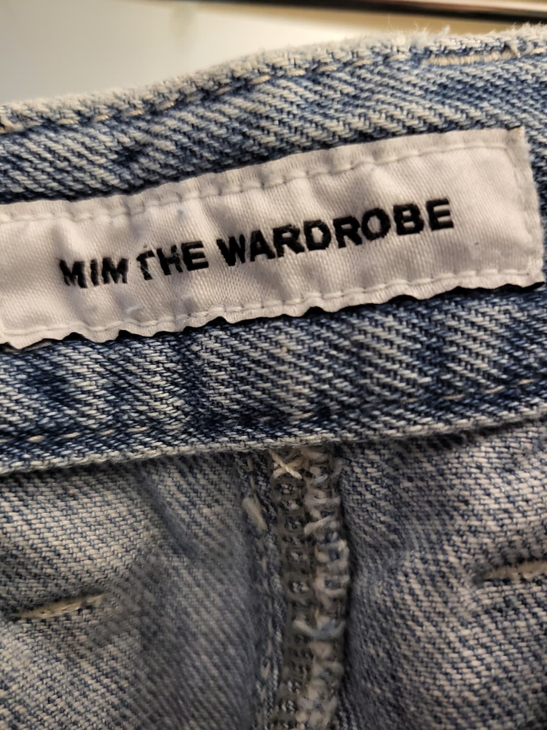 밈더워드로브 연청 데님 벌룬핏 01 사이즈 상품이미지2