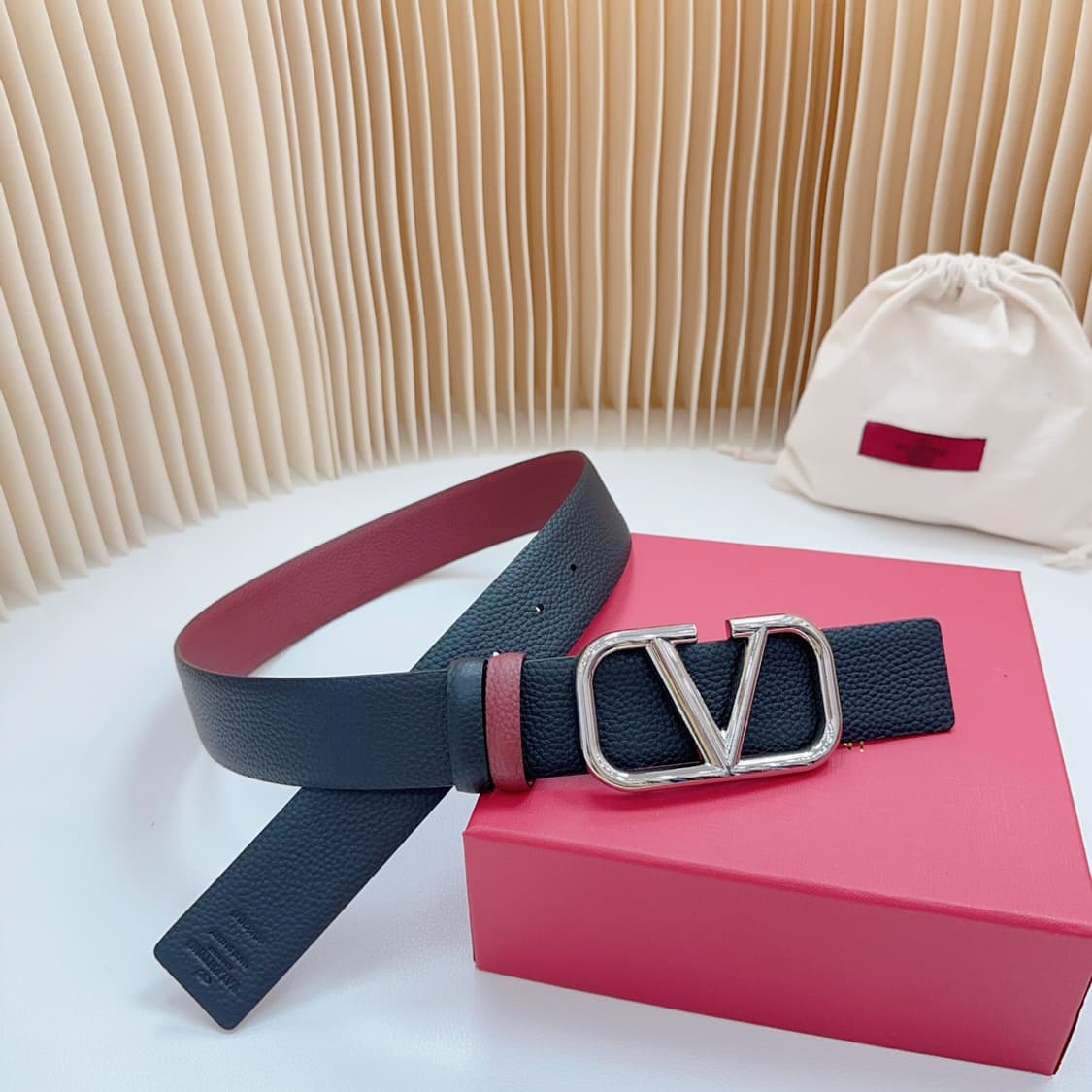 발렌티노 V로고 양면 벨트 상품이미지2