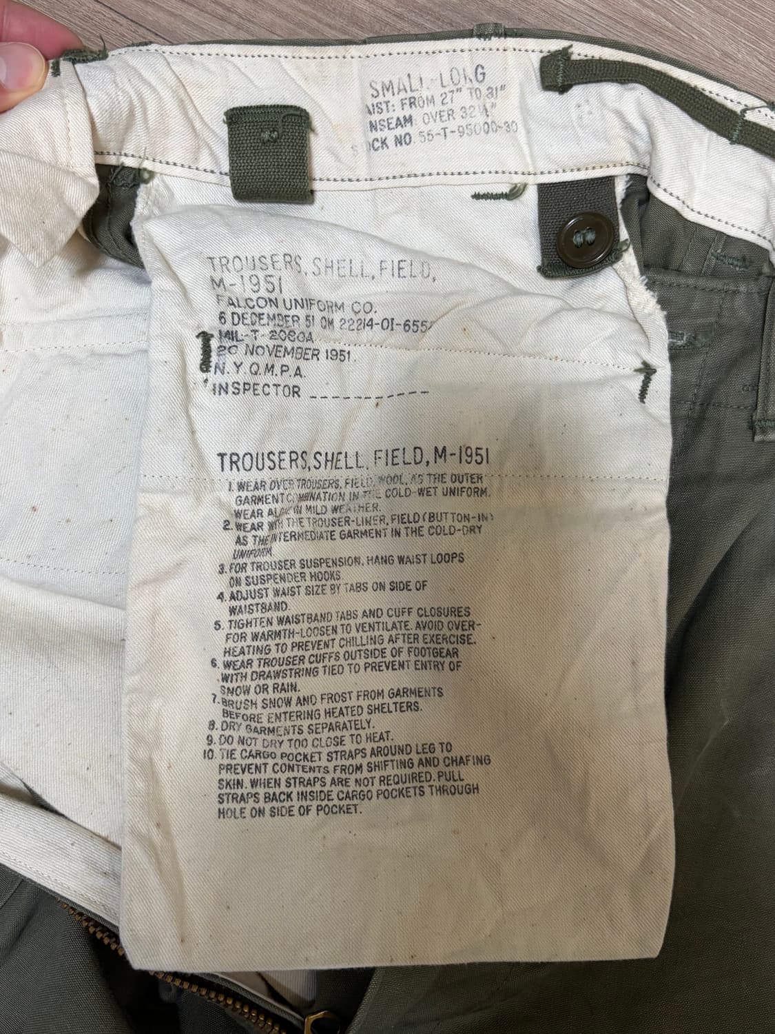 50's U.S Military M-51 Field Cargo Pants 상품이미지6