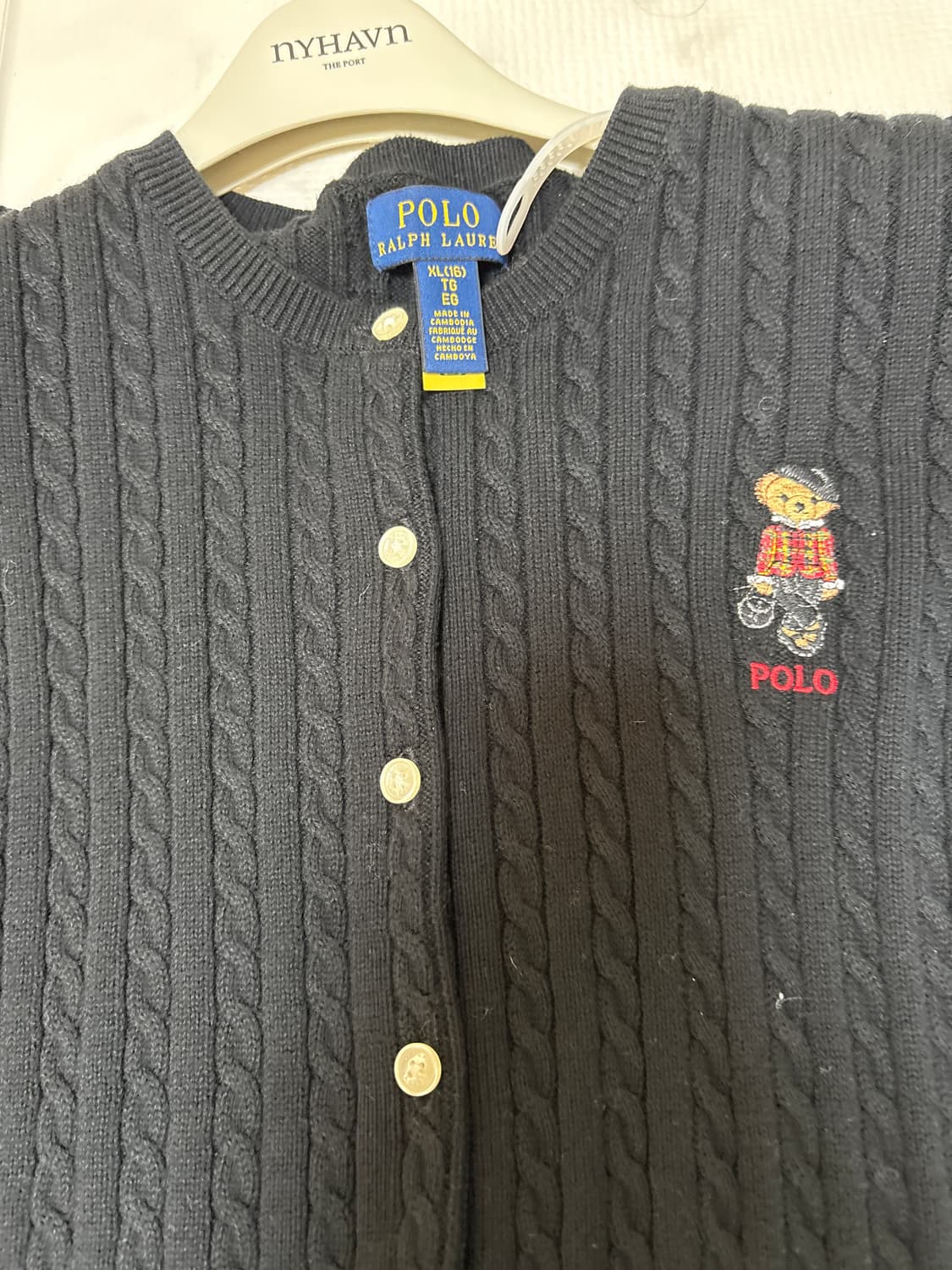 폴로가디건판매합니다 상품이미지2