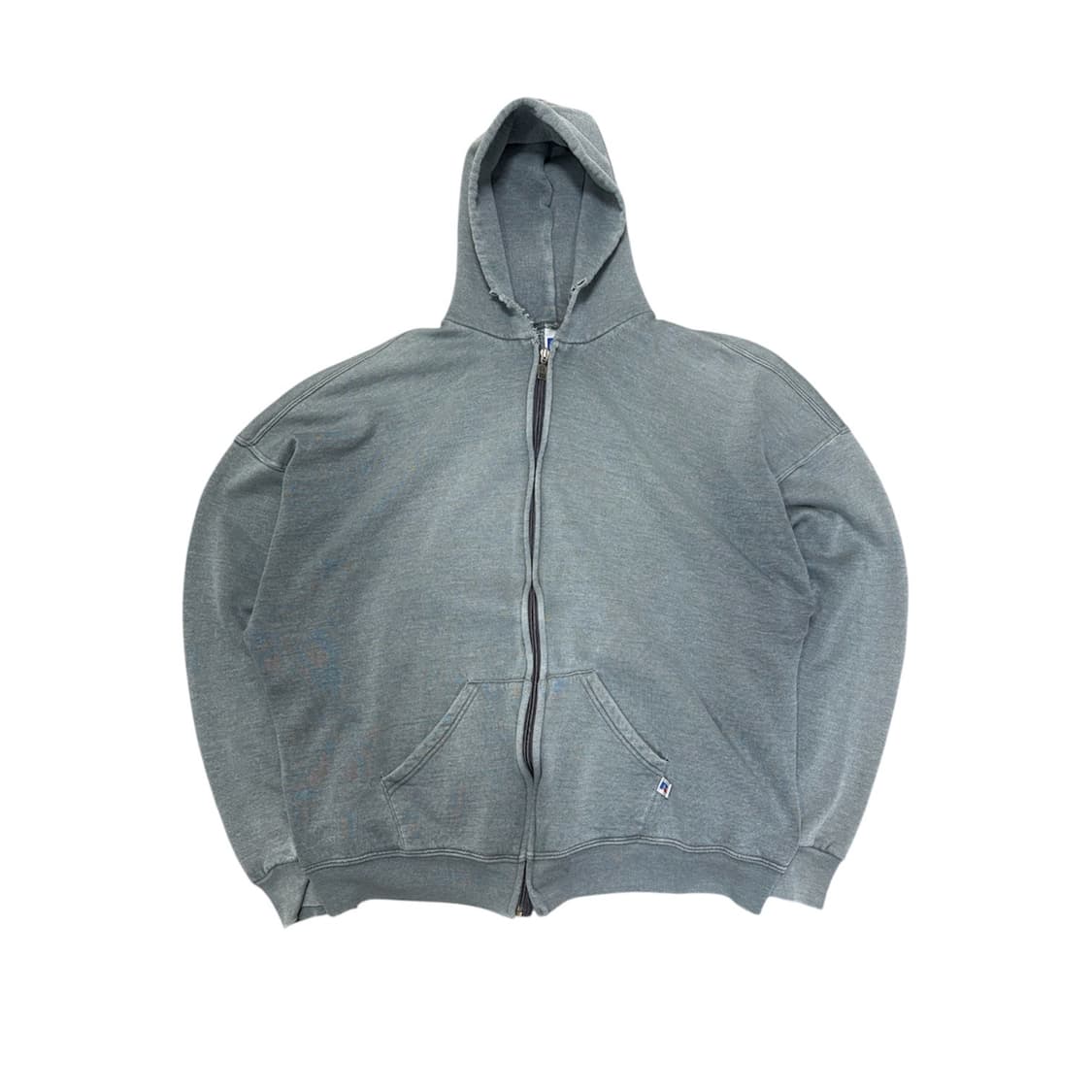 90s 빈티지 러셀 후드집업 그레이 faded 상품이미지1