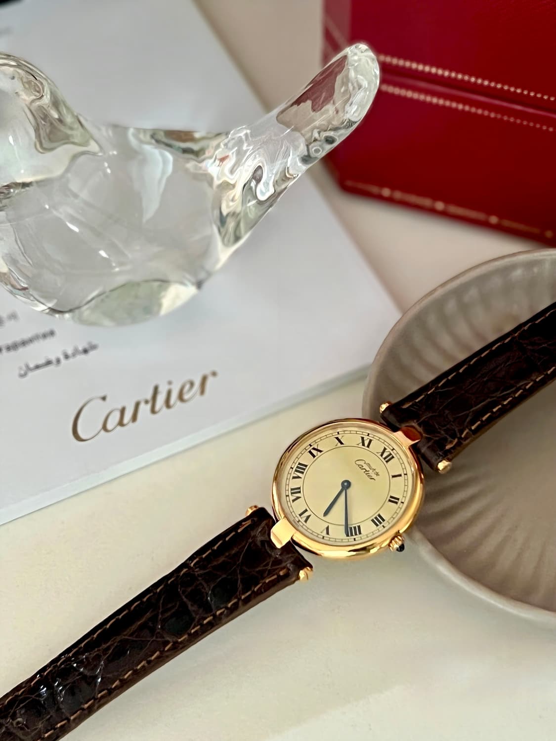  머스트 드 까르띠에 방돔 베르메이유 시계(L남여동용) / 정품감정. 케 상품이미지9