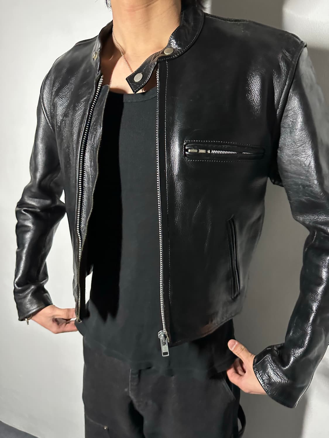 Bikers 소가죽 라이더 자켓 상품이미지1