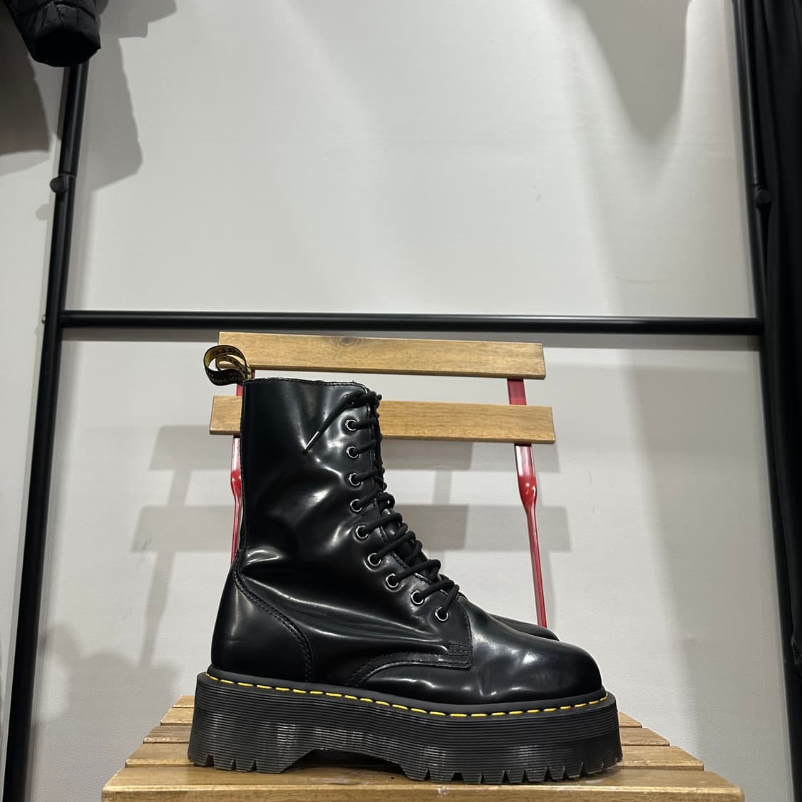 UK7) 닥터마틴 워커 남녀 공용 제이든 하이 블랙 상품이미지1