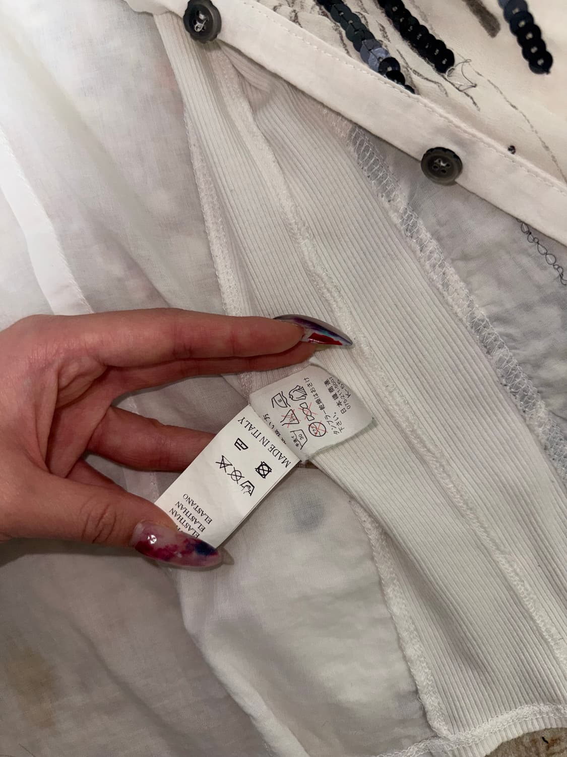 빈티지 자수 디테일 블라우스 상품이미지5