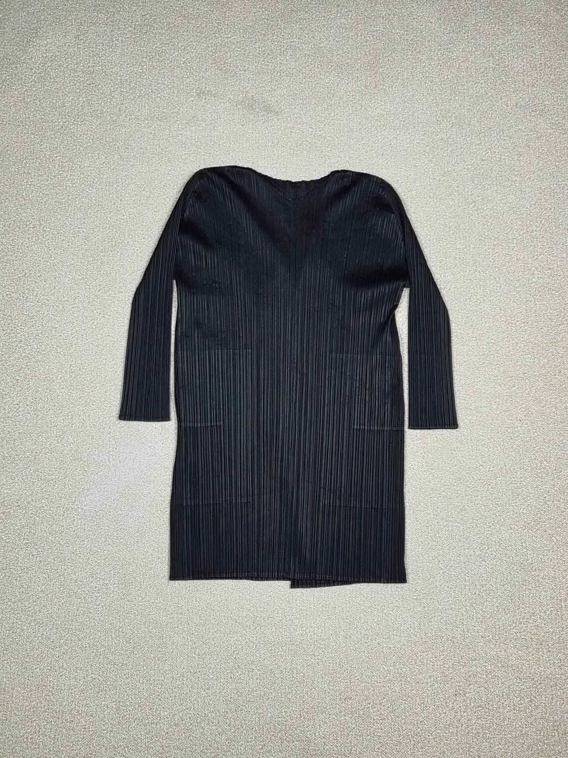 [플리츠 플리즈] 베이직 브이넥 롱 가디건 | A00177 상품이미지6