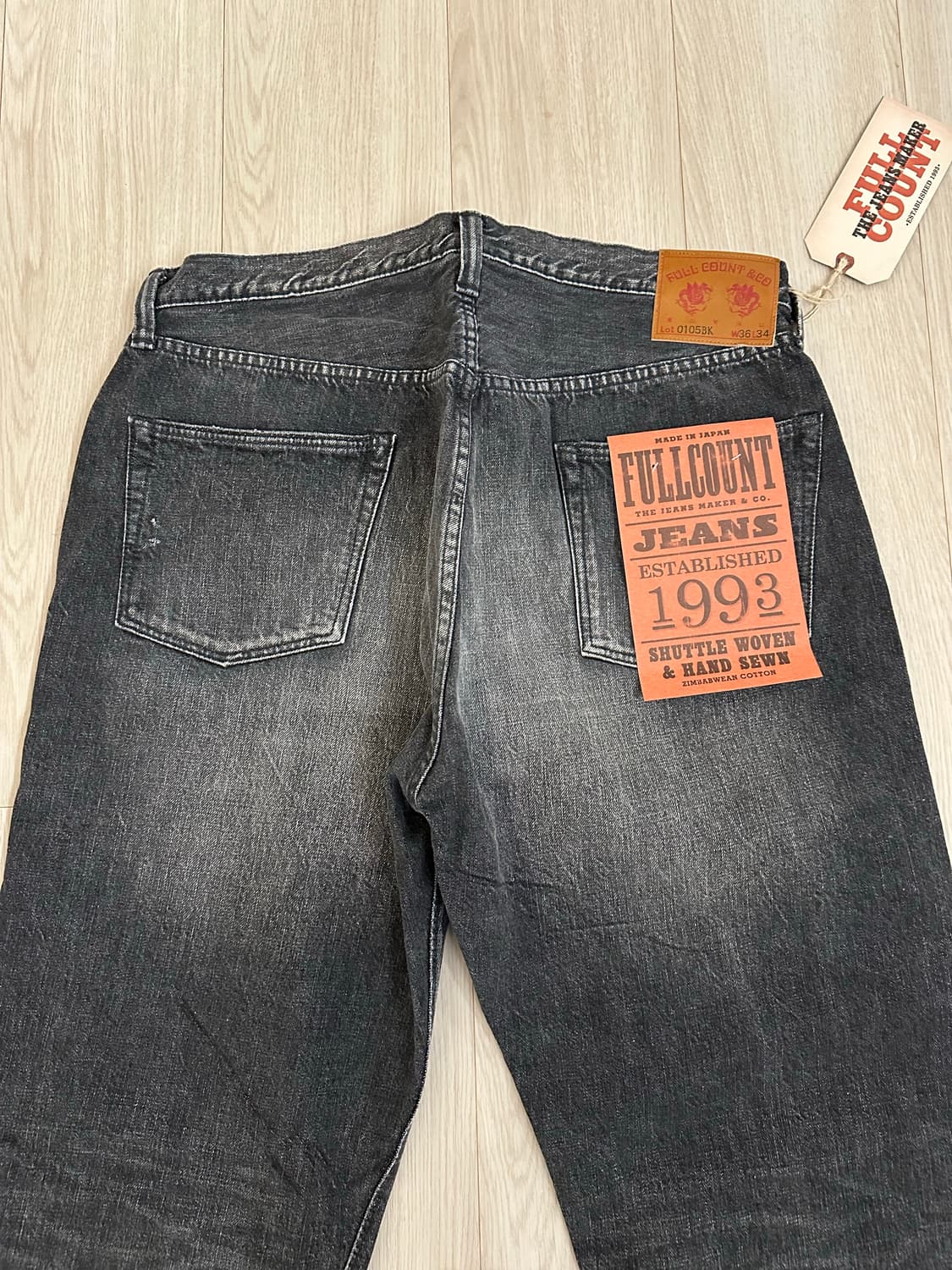 새상품) 풀카운트 0105bkhw 다트포드 36/34 상품이미지2