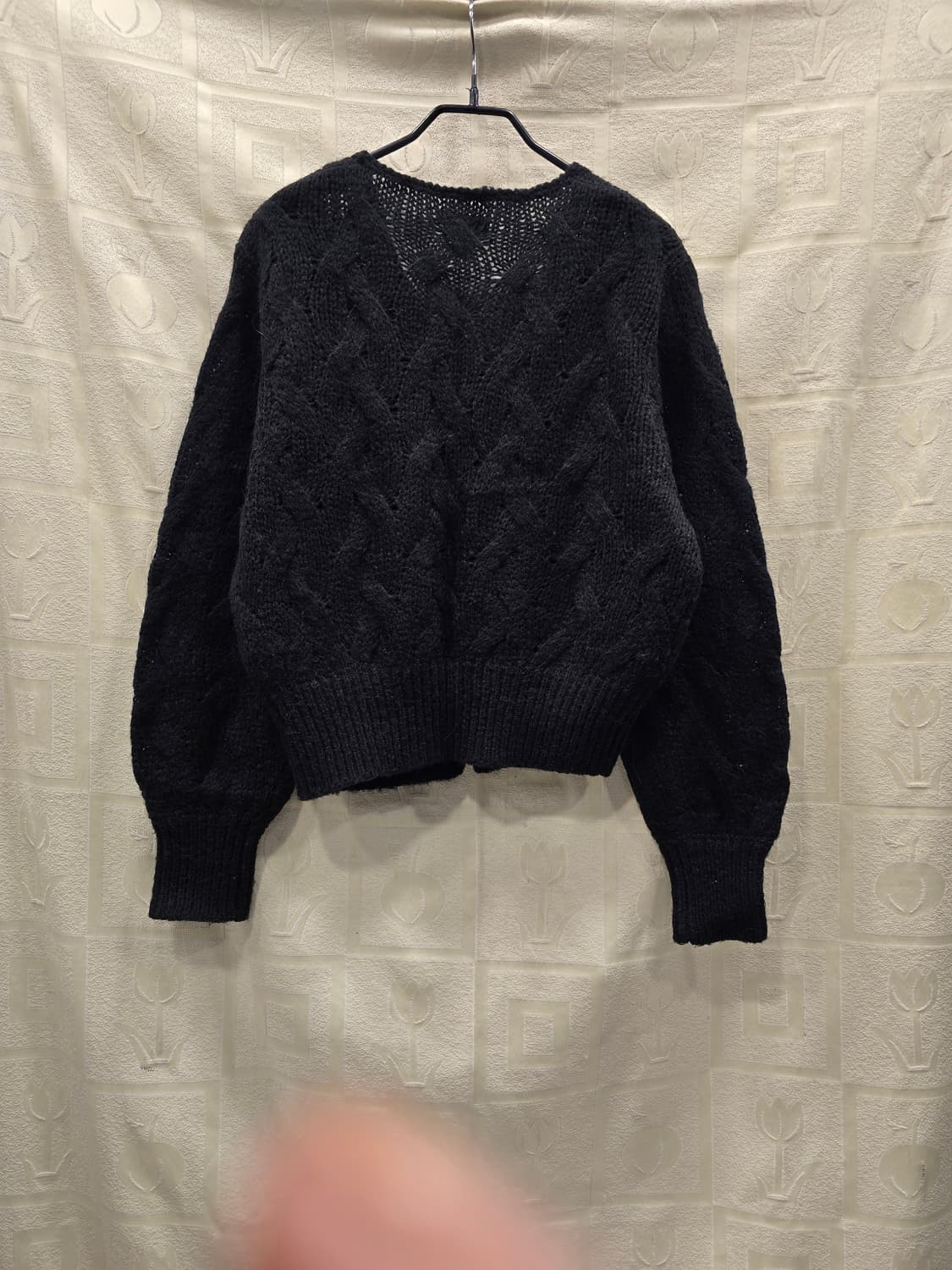 시엔느 캐롤라인 울 가디건 블랙 55~66 상품이미지7