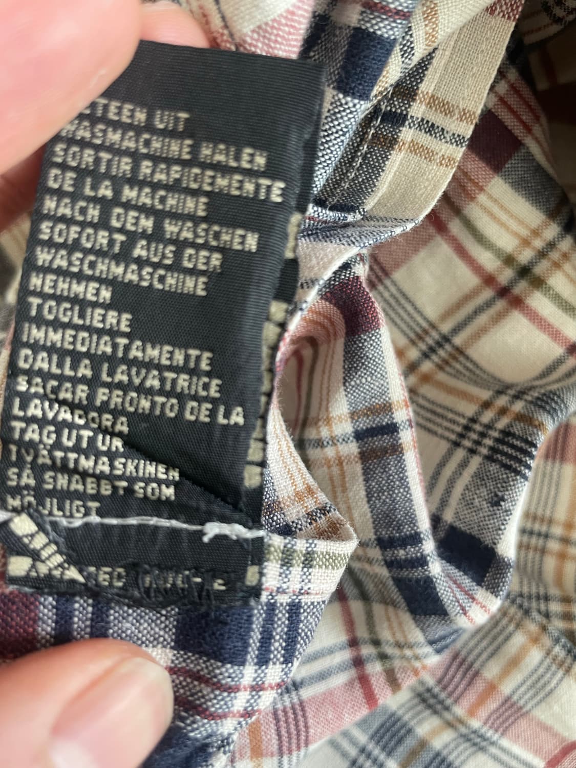 RRL 린넨코튼 체크셔츠(M) 상품이미지5