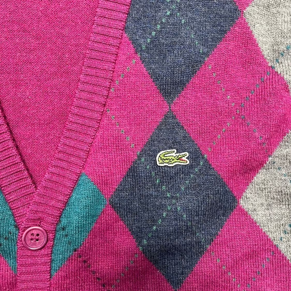 LACOSTE 아가일 가디건 5 상품이미지2