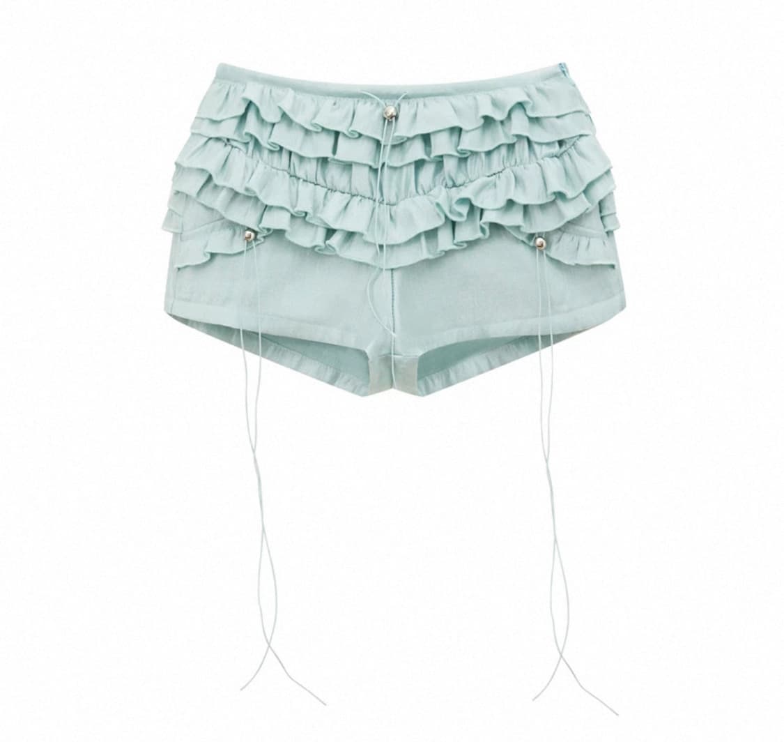 민트 프릴 숏팬츠 상품이미지1