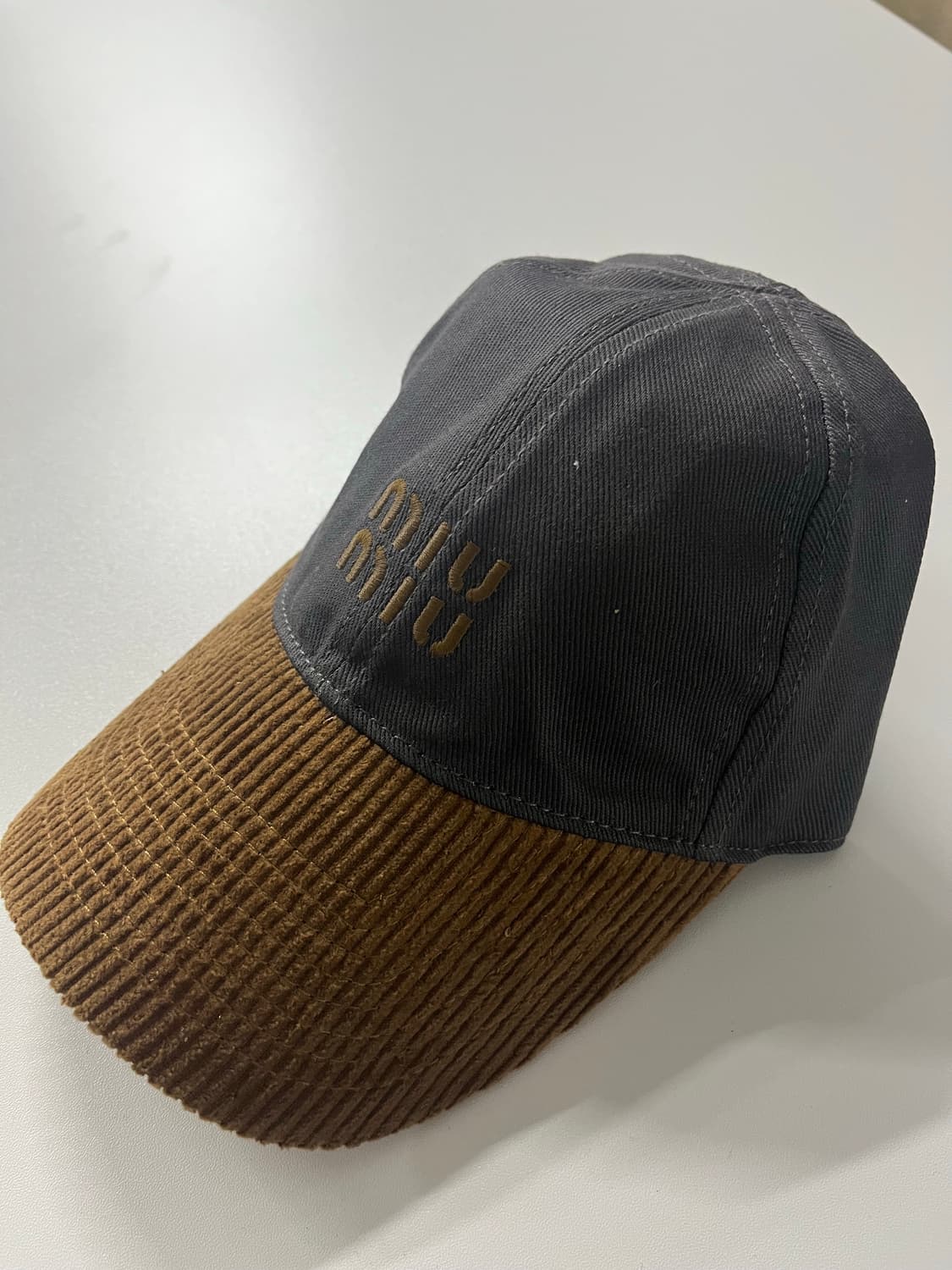 미우 코듀로이 볼캡 상품이미지2