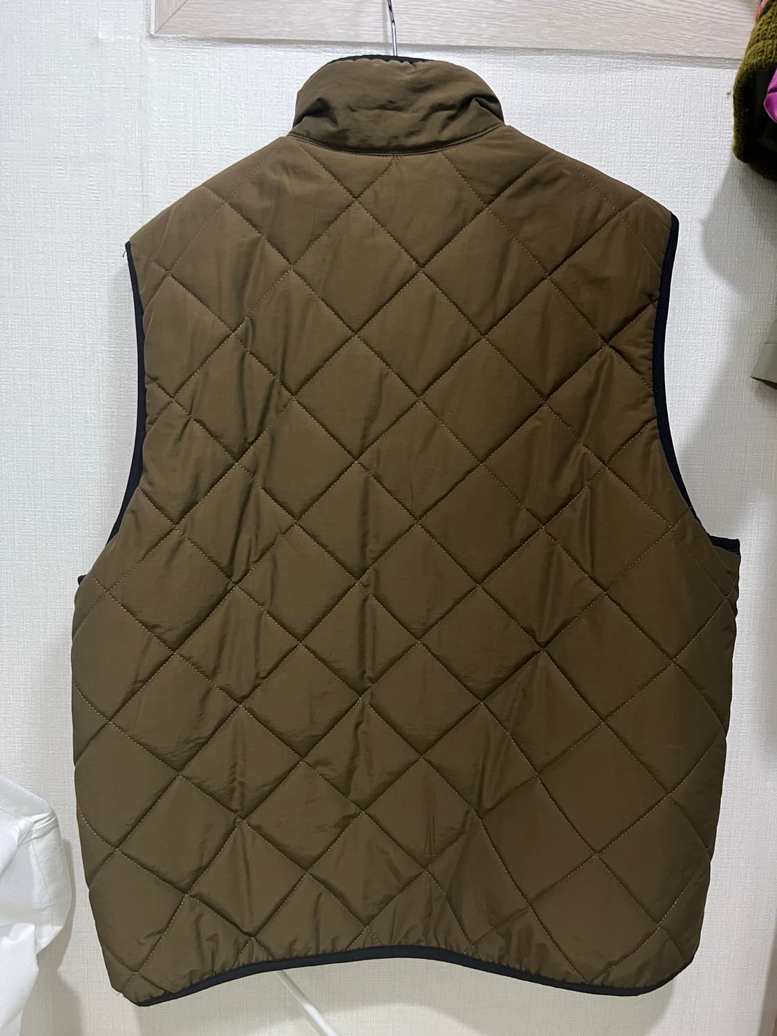 테켓 카키 퀼팅 패딩조끼 상품이미지2