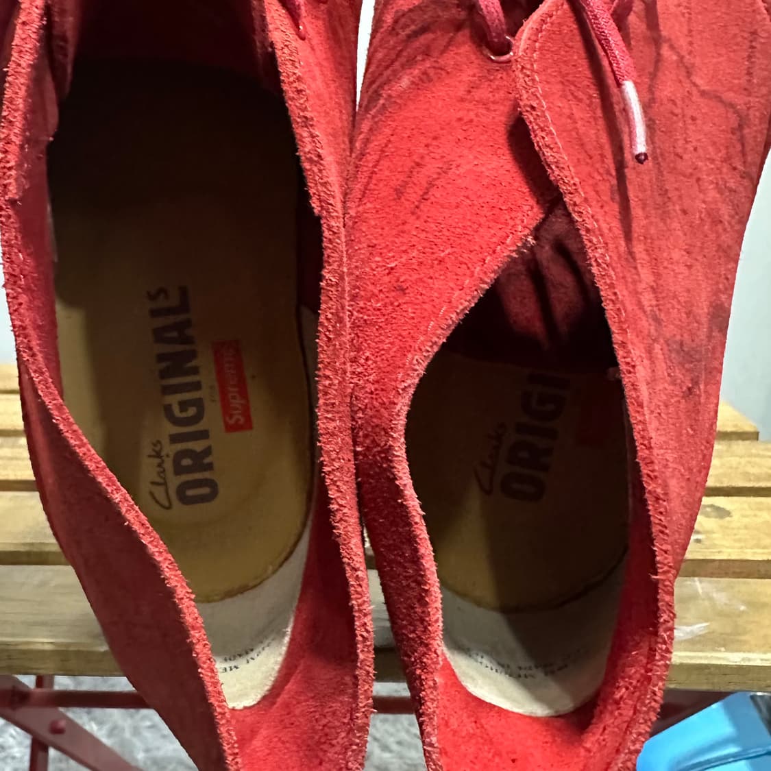 US9.5) 슈프림 x 클락스 부츠 남성 남자 데저트 맵 데저트 부츠 상품이미지7