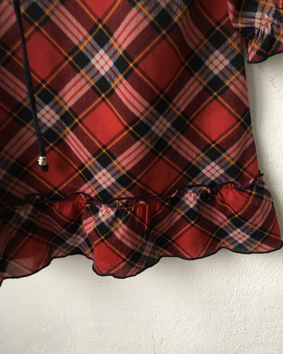 Check pattern blouse 상품이미지4