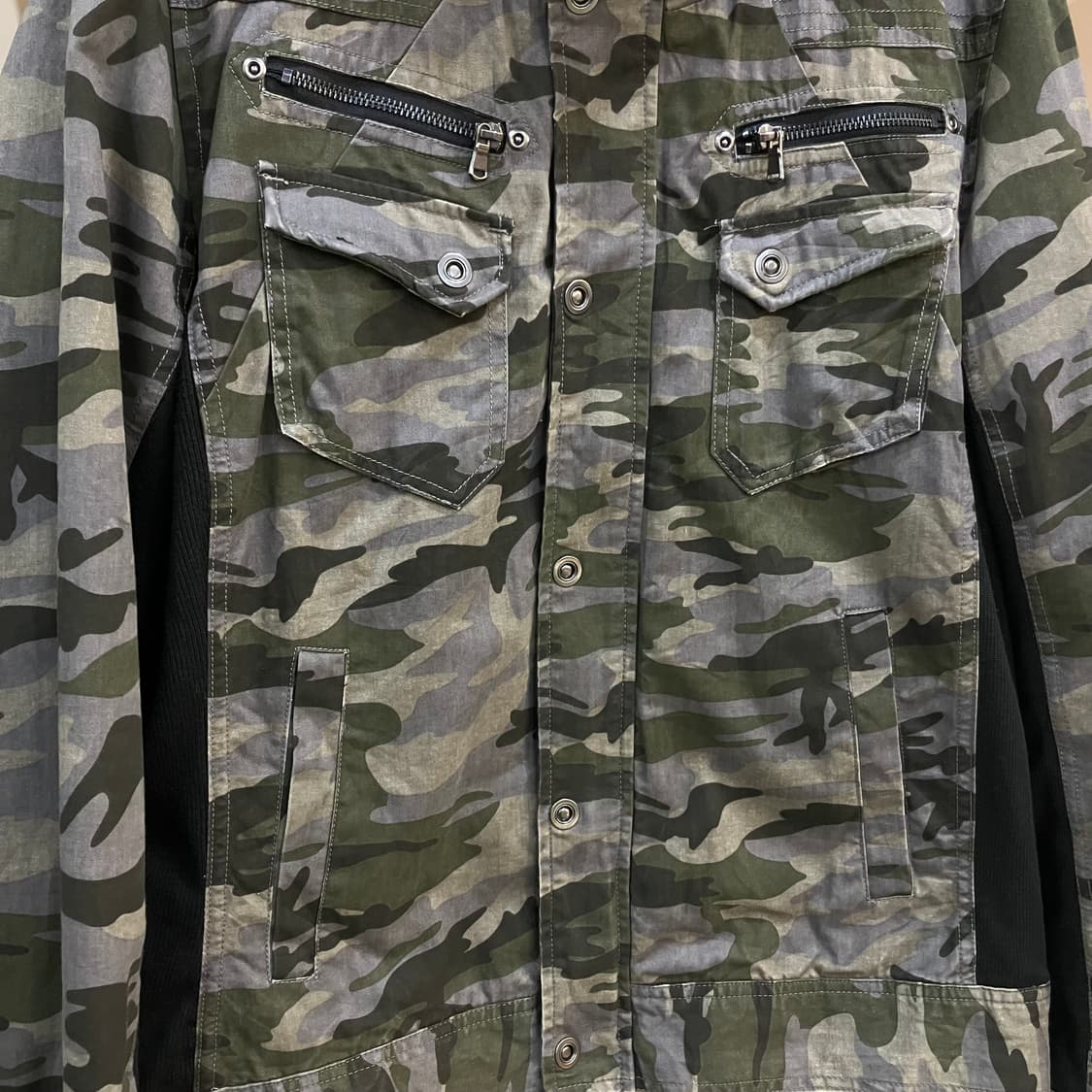 VTG 카모플라쥬 밀리터리 필드 자켓 XL 상품이미지4