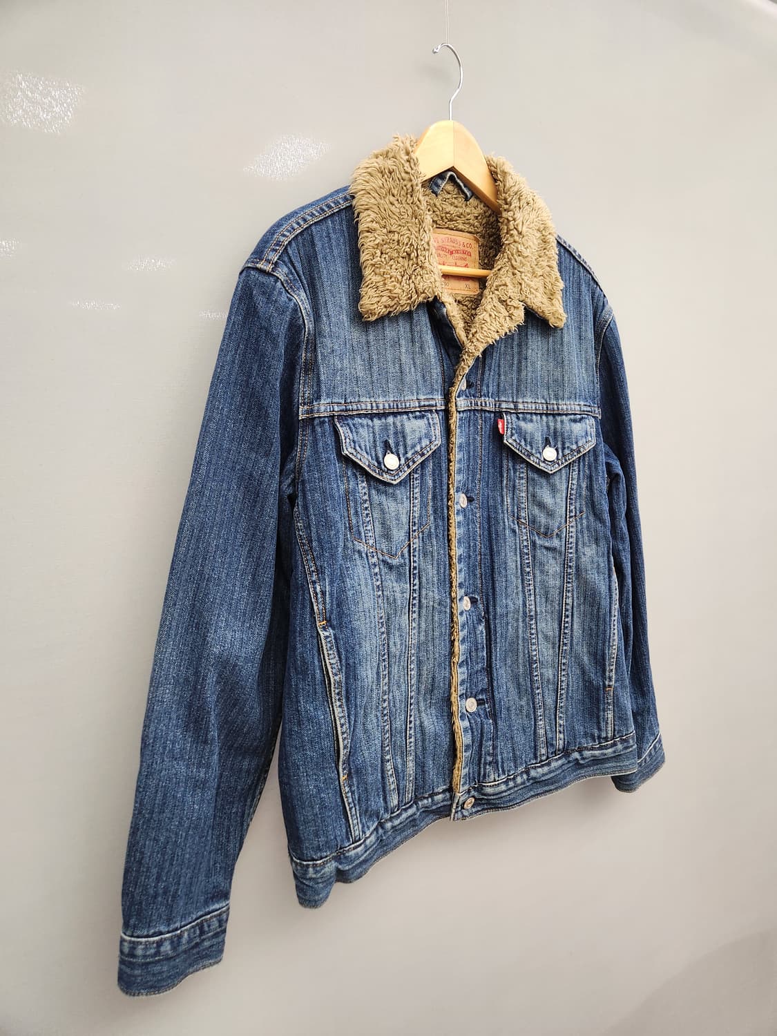 리바이스 쉐르파 안감 퍼 타입쓰리 데님 자켓 청자켓 상품이미지2
