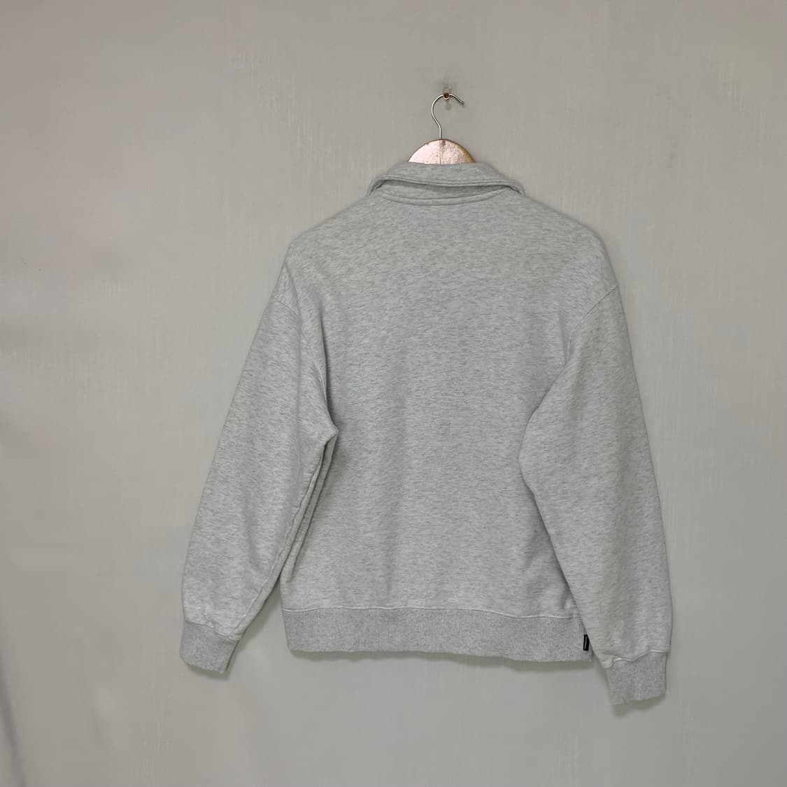 커버낫 하프집업 반집업 맨투맨 라이트 그레이 빈티지 남녀공용 M 상품이미지5