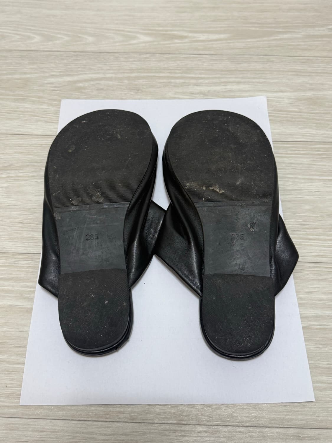 가죽 뮬 샌들 235 상품이미지6