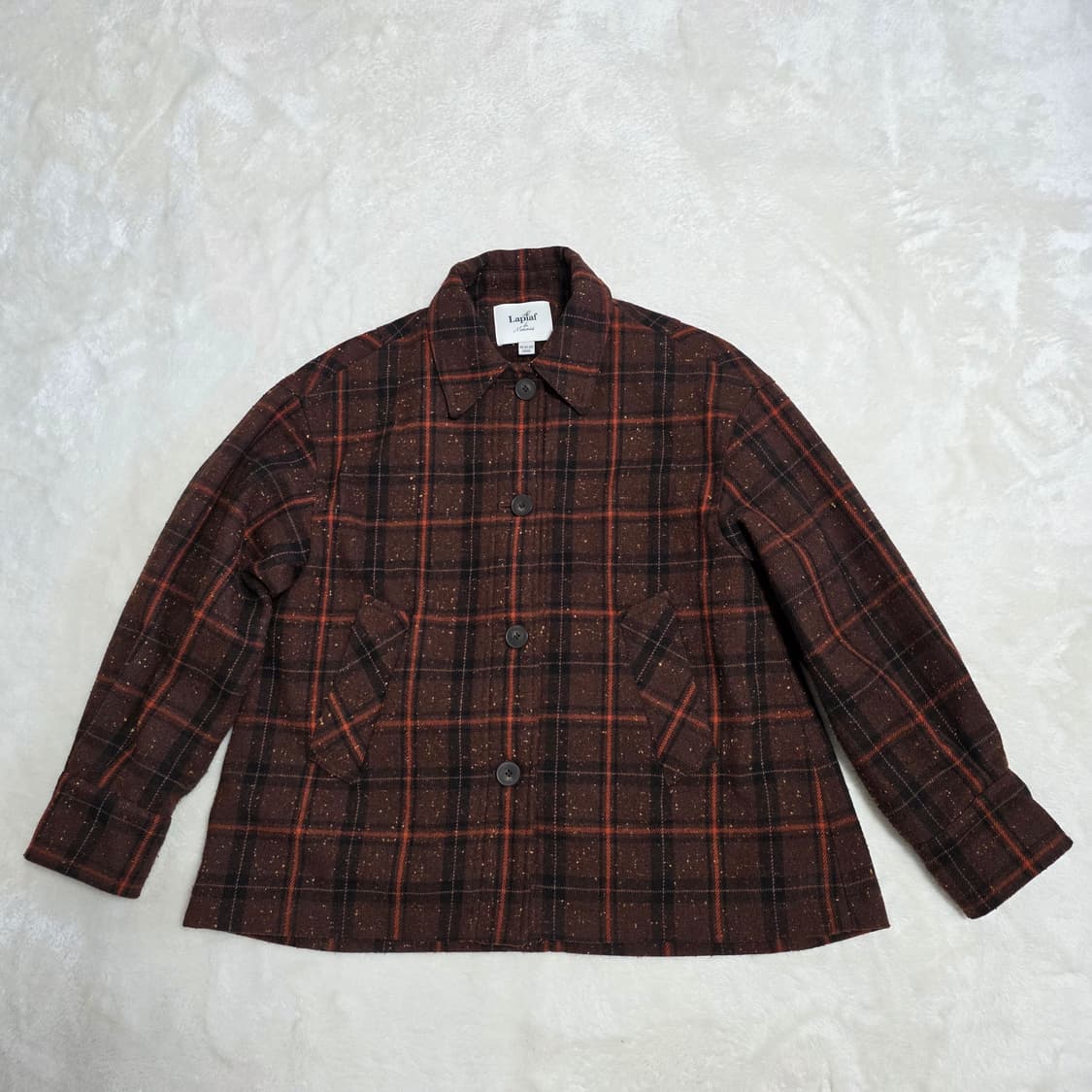 (66)여성 라삐아프 체크 자켓 상품이미지1