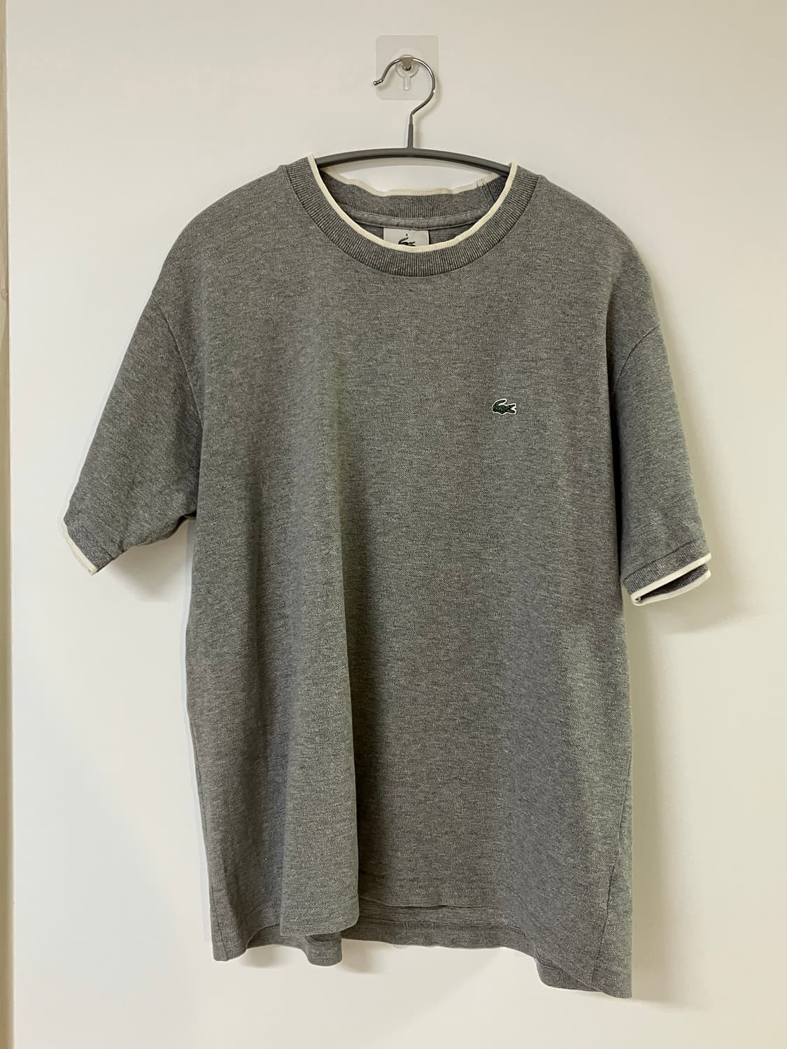 라코스테 lacoste 니트 반팔 그레이 상품이미지1