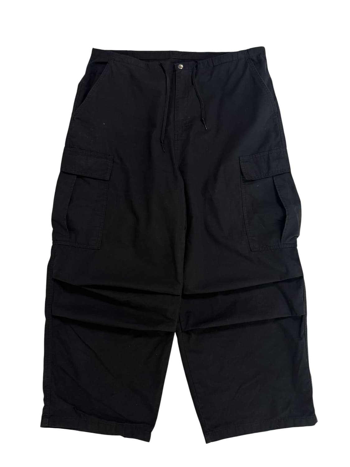 오오티 블랙 와이드 카고팬츠  상품이미지5