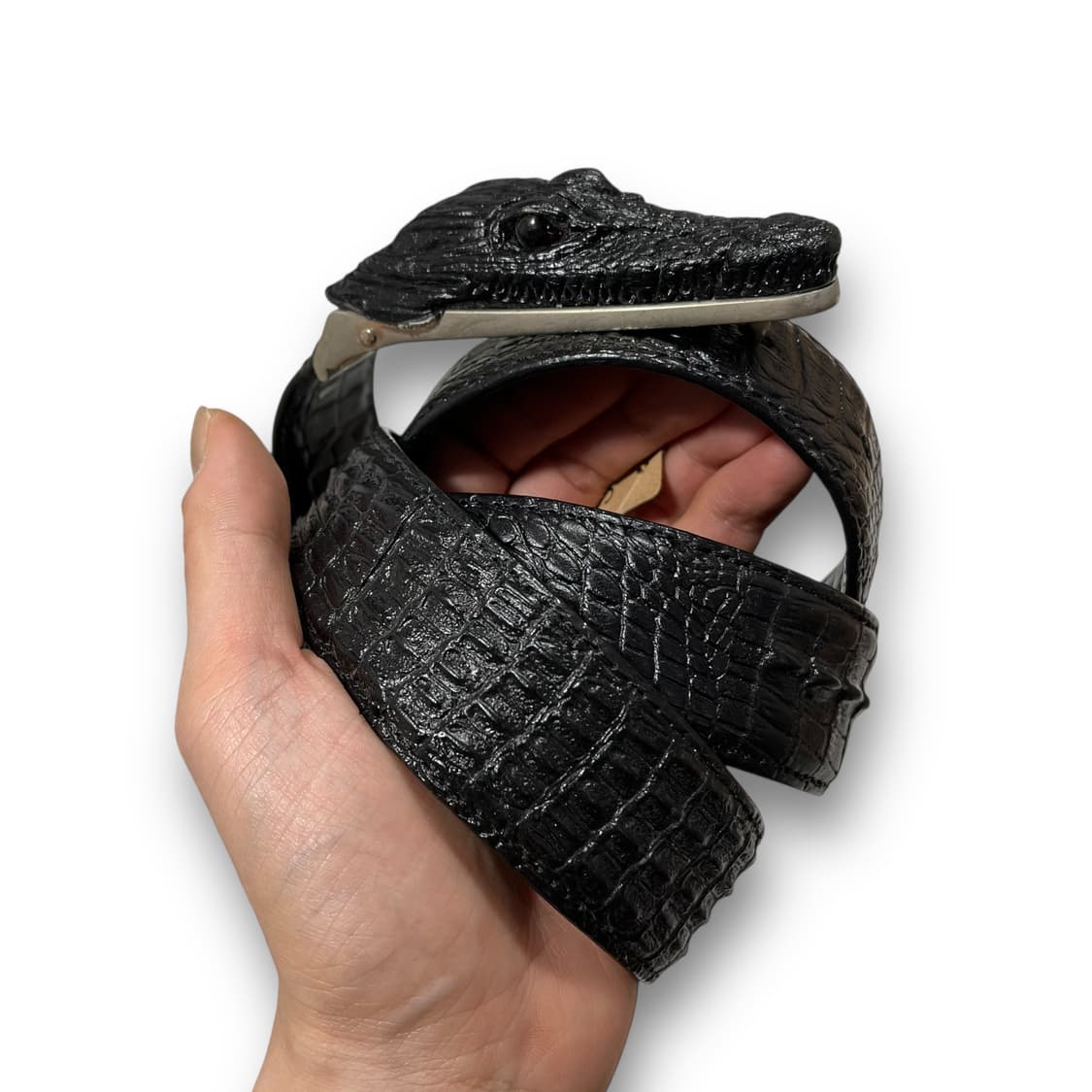 Premium Leather 크로커다일 락시크 소가죽 벨트 상품이미지3