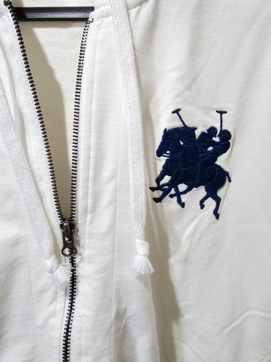 폴로 나이즈 더블포니 화이트 후드집업 95 / M 상품이미지2