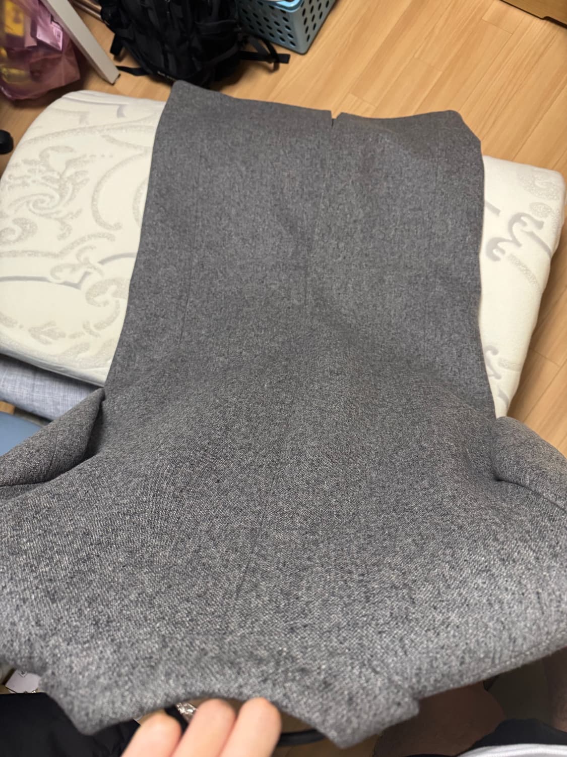 에스티유 더블 롱코트 그레이 상품이미지5