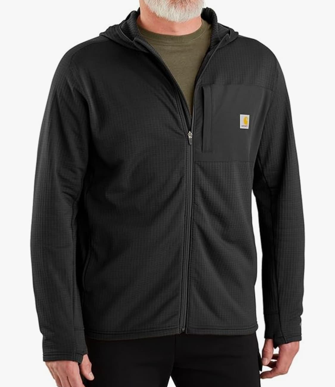 칼하트 포스 경량 후드 집업 블랙 4XL 상품이미지1