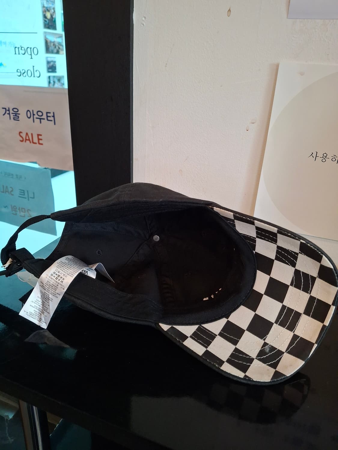 (마지막특가) 반스 볼캑 블랙 체커보드 상품이미지3