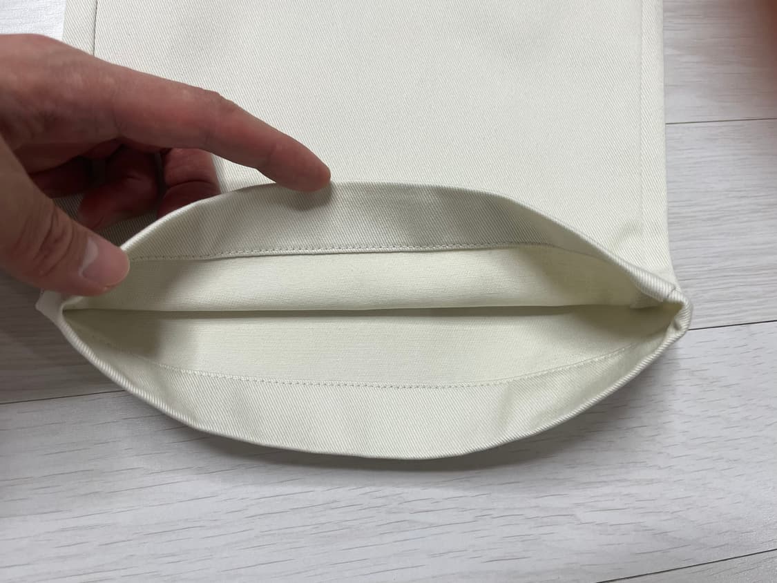 [미사용]무탠다드 헤비웨이트 cp와이드 치노팬츠30  더스티 크림 상품이미지8