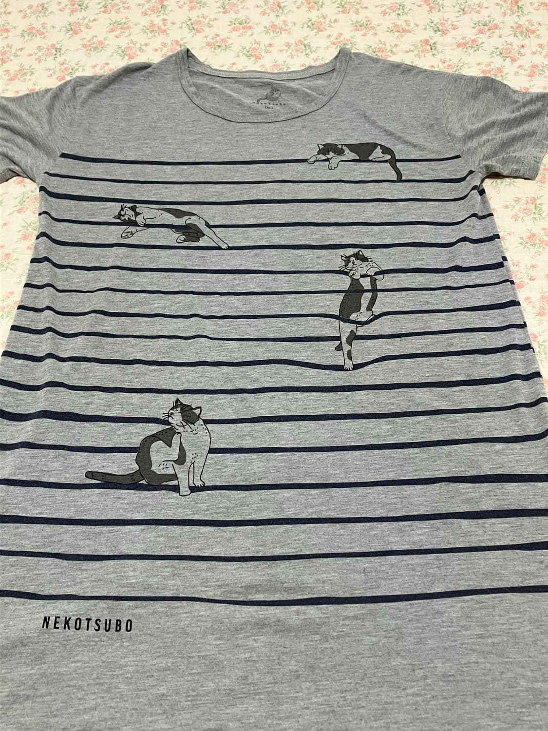 빈티지 그레이 스트라이프 캣츠 롱 원피스 1101 모리걸 y2k 스트릿 상품이미지8