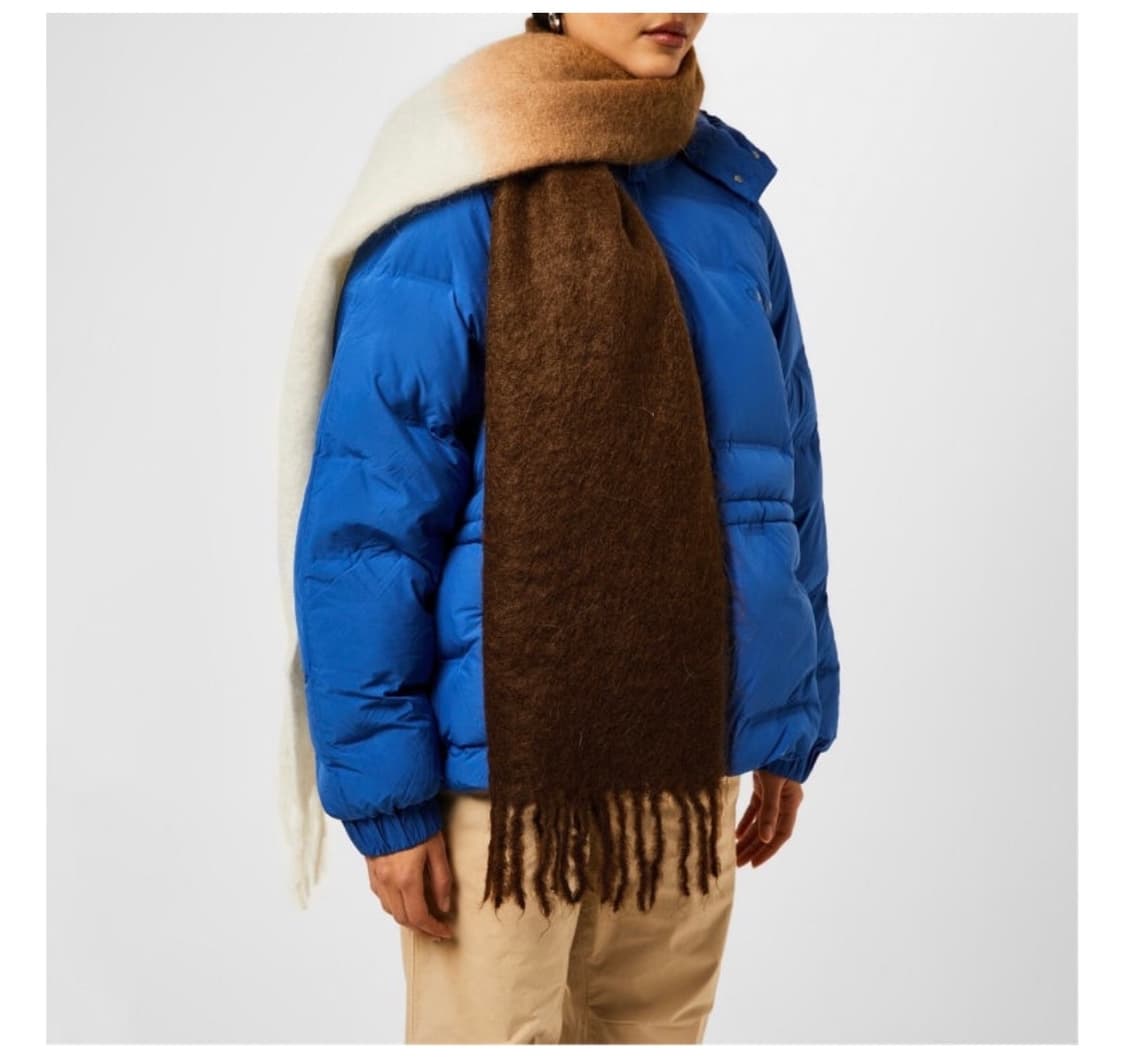 GANNI 투톤 모헤어 블렌드 머플러 상품이미지1