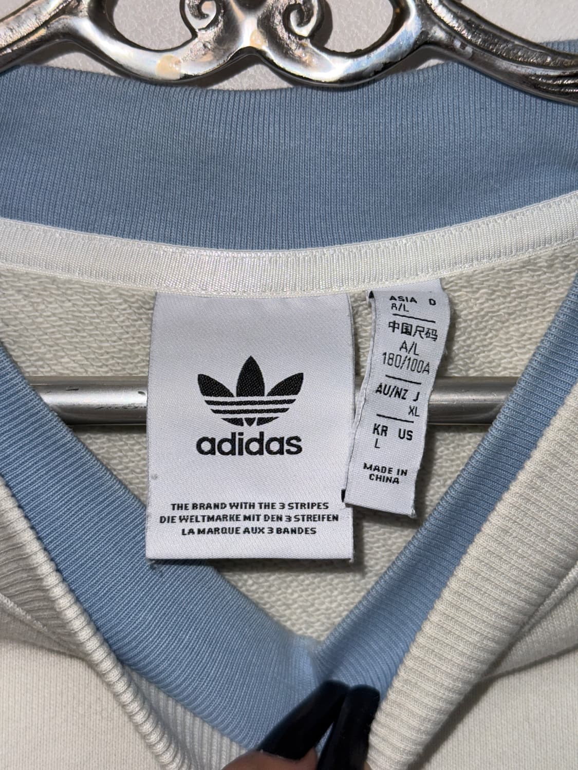 Adidas sweat crew neck mtm white XL 상품이미지6