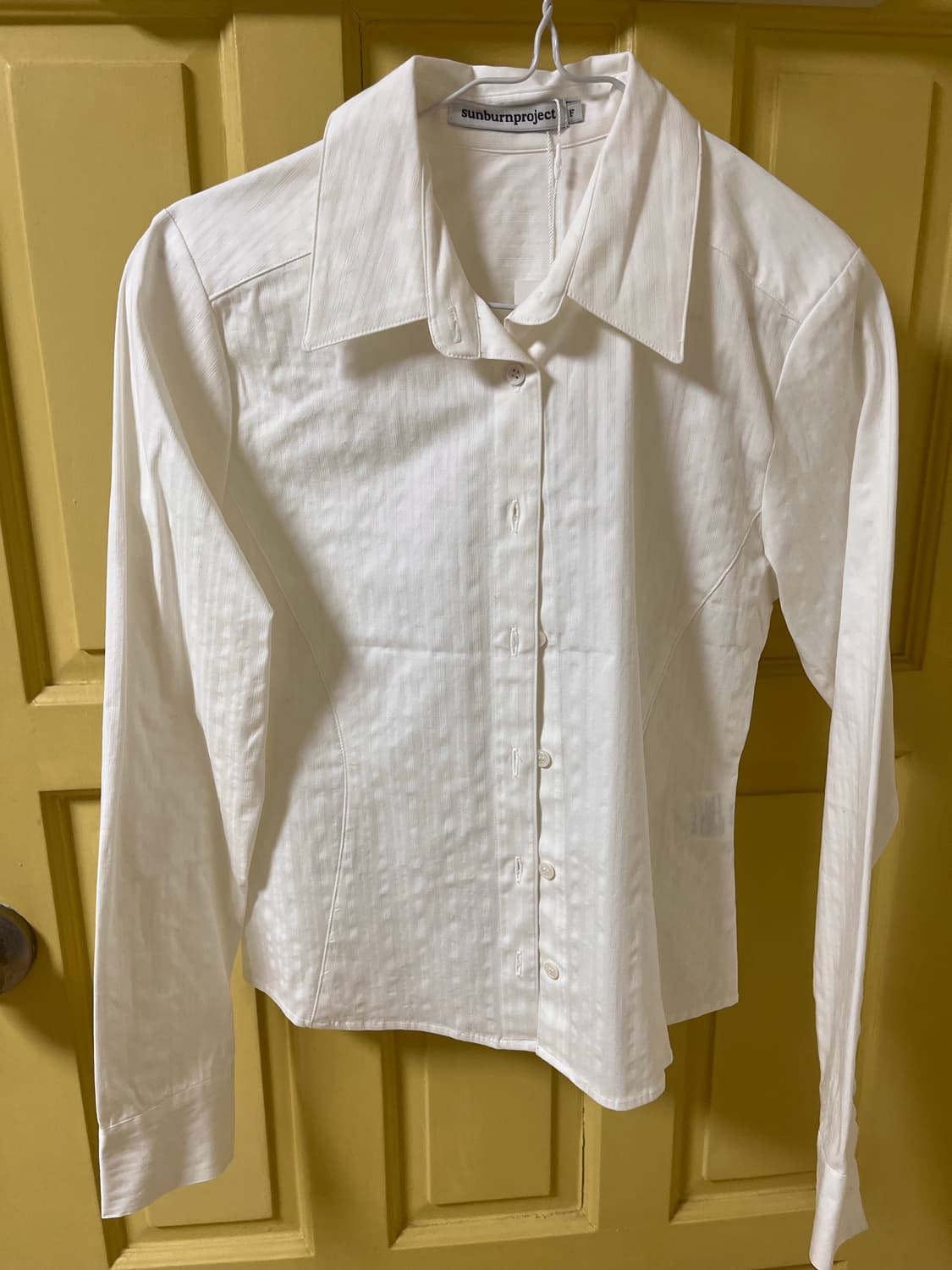 썬번프로젝트 아이보리 Fitted  Stirpe 셔츠 상품이미지5