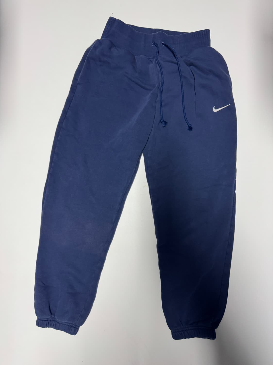 여성 나이키 기모 오버핏 맨투맨 22년도 트레이닝 세트 S 네이비 상품이미지3