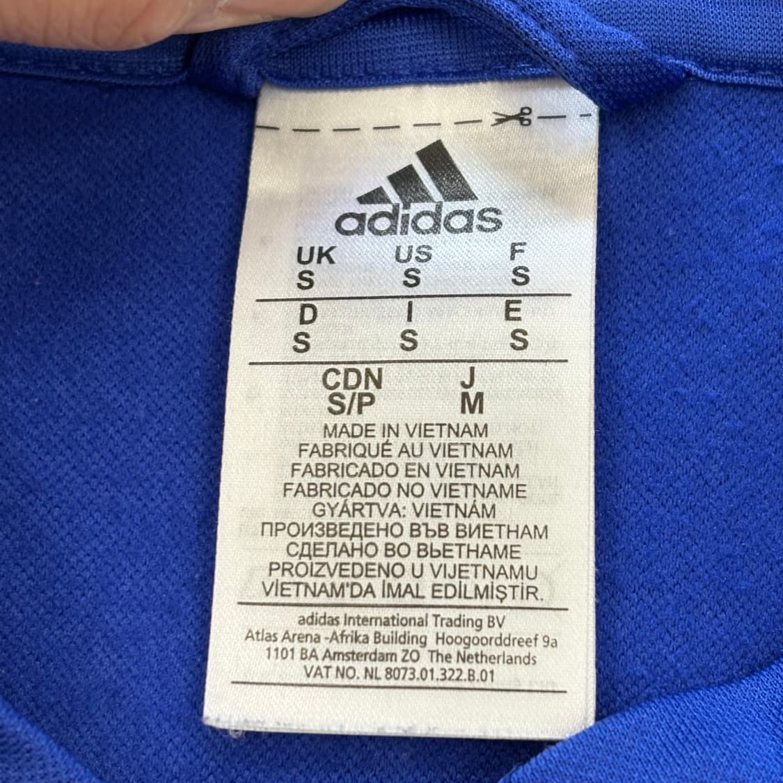 S 아디다스 첼시 빅로고 블루 트랙탑 상품이미지4
