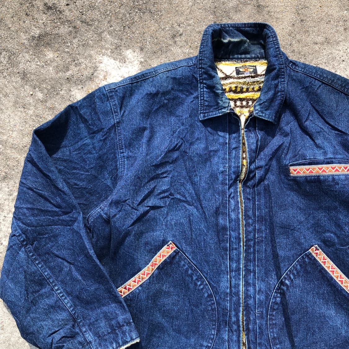 [L~XL] Wolvo Works 빈티지 데님 자켓 상품이미지5