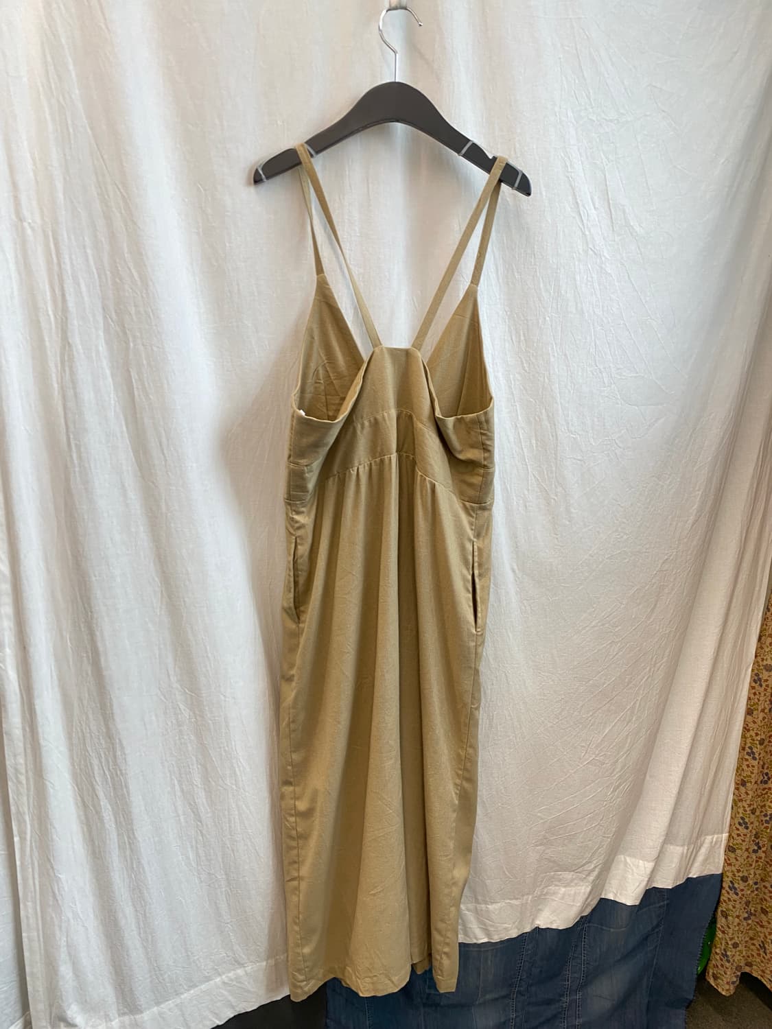 베이지 린넨혼방 원피스(M) 상품이미지7